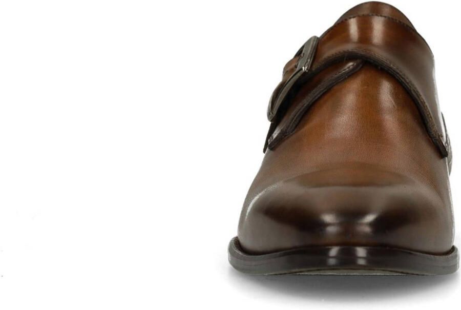 Black Label Heren Bruine leren gespschoenen