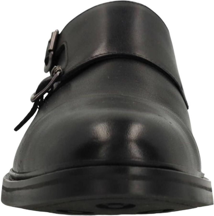 Manfield Heren Zwarte leren gespschoenen - Foto 2