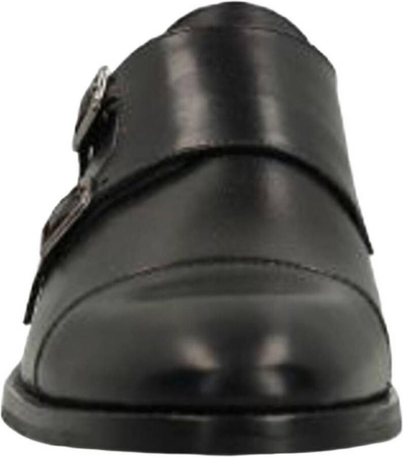 Manfield Heren Zwarte leren gespschoenen - Foto 2