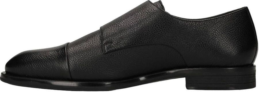 Manfield Heren Zwarte leren gespschoenen - Foto 3