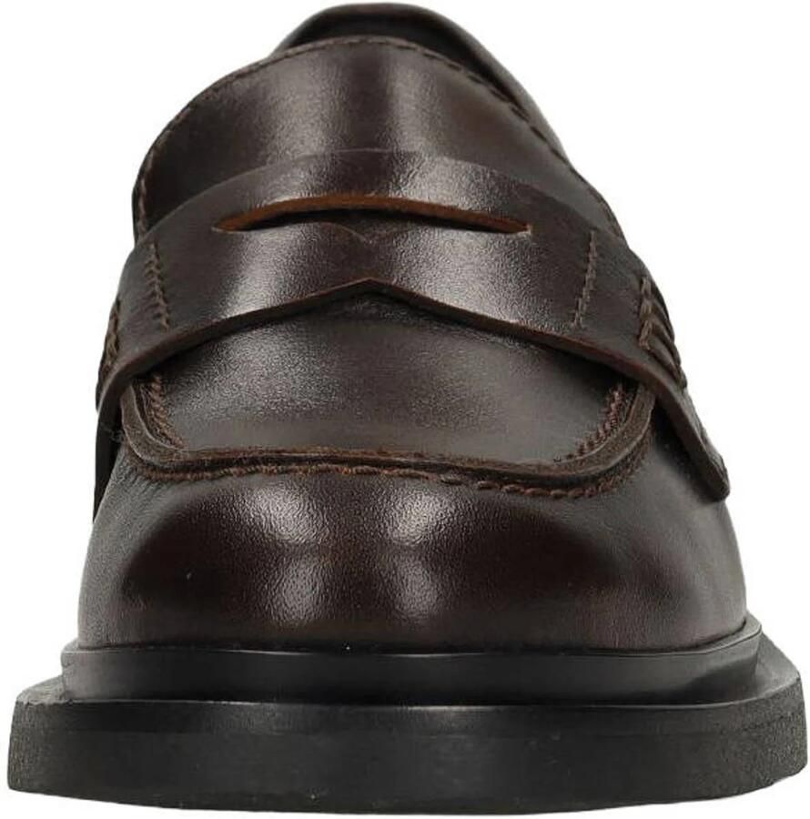Manfield Dames Bruine leren loafers - Foto 2