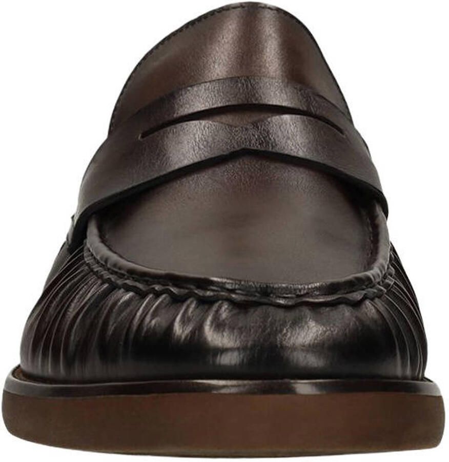 Manfield Heren Bruine leren loafers - Foto 2