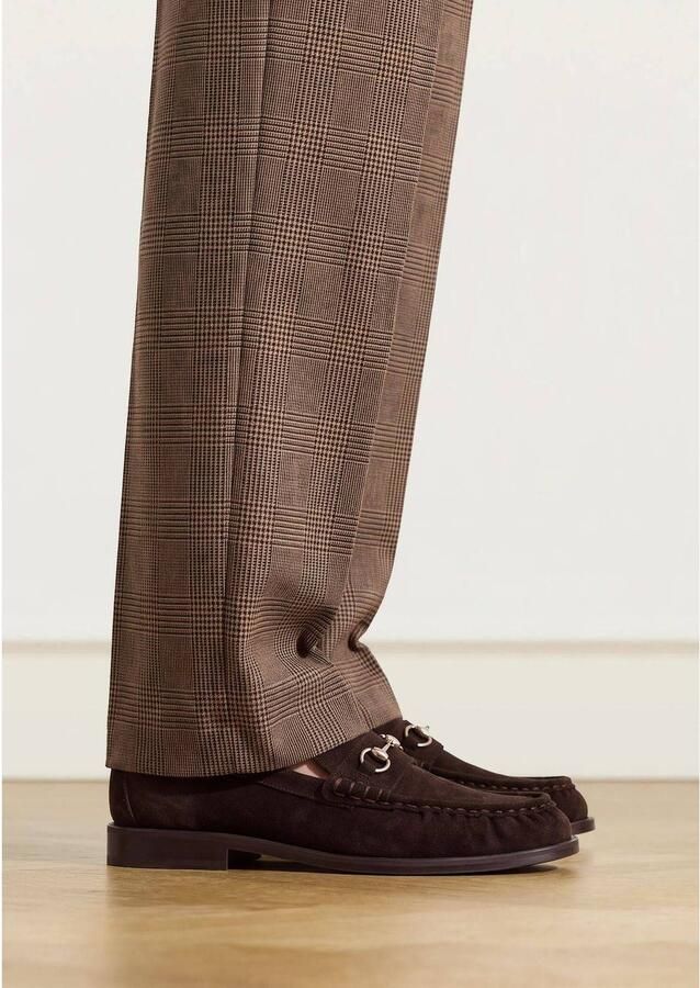 Manfield Dames Bruine suède loafers - Foto 2