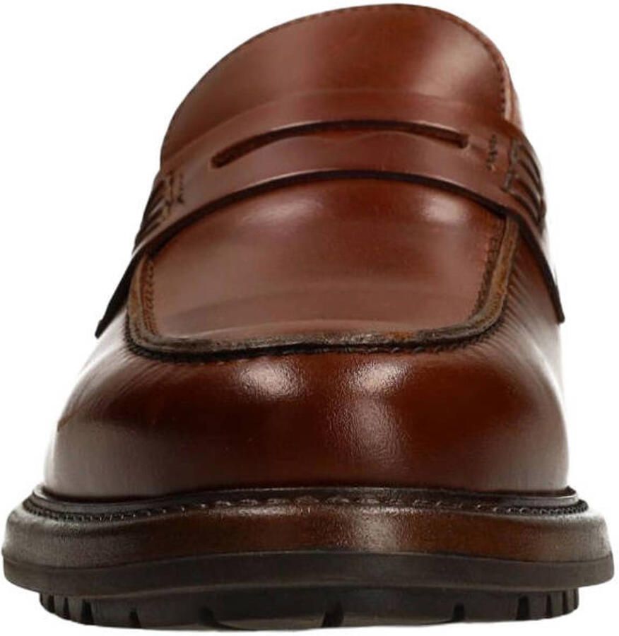 Manfield Heren Cognac leren loafers - Foto 3