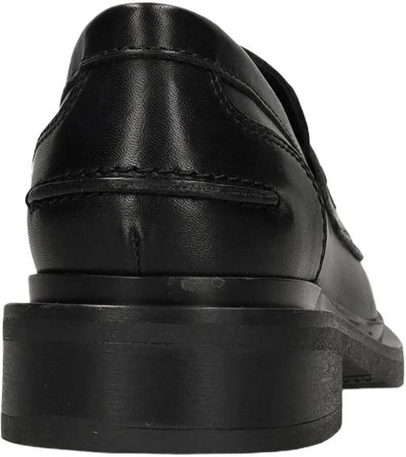 Manfield Dames Zwarte leren loafers - Foto 2