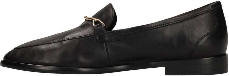 Manfield Zwarte leren loafers - Foto 3