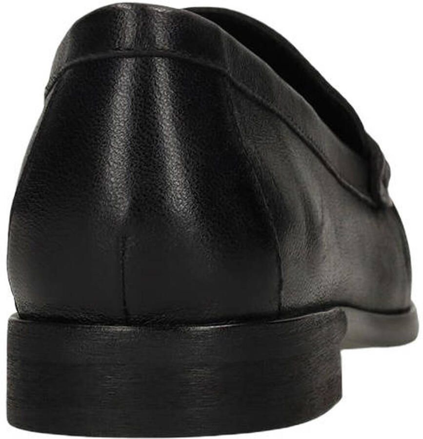 Manfield Zwarte leren loafers - Foto 2
