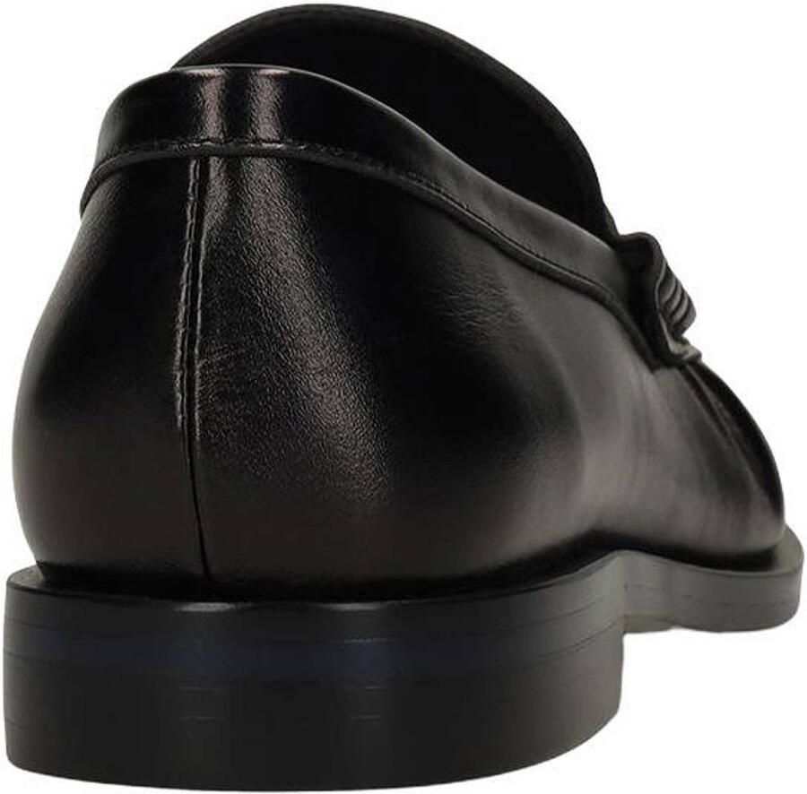 Manfield Dames Zwarte leren loafers - Foto 2