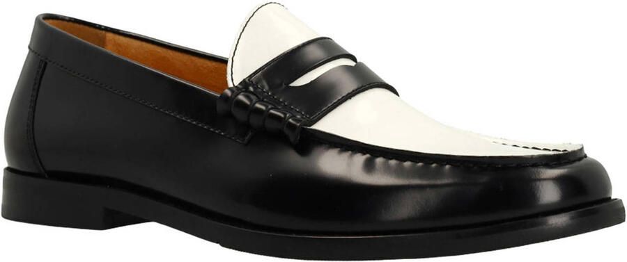 Manfield Heren Zwarte leren loafers - Foto 2