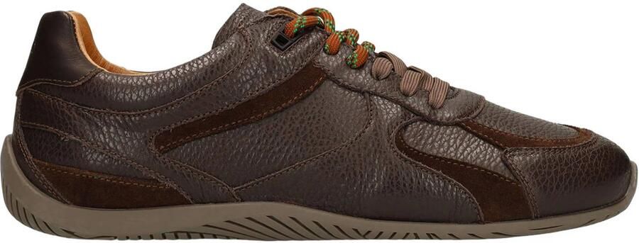 Manfield Heren Bruine leren sneakers