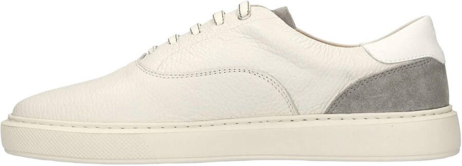 Manfield Heren Off white leren sneakers - Foto 3