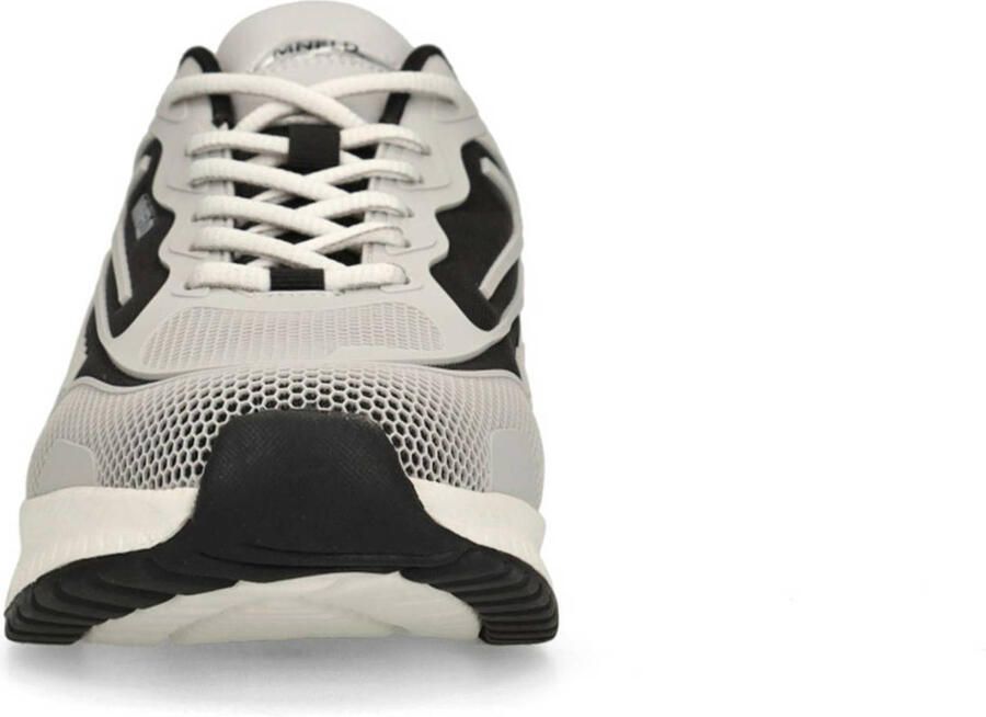 Manfield Heren Grijze leren sneakers - Foto 2