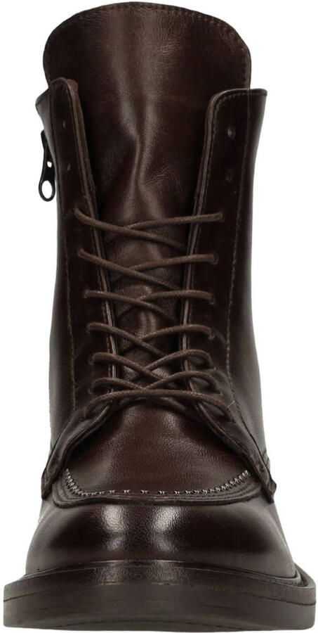 Manfield Dames Bruine leren veterboots - Foto 2
