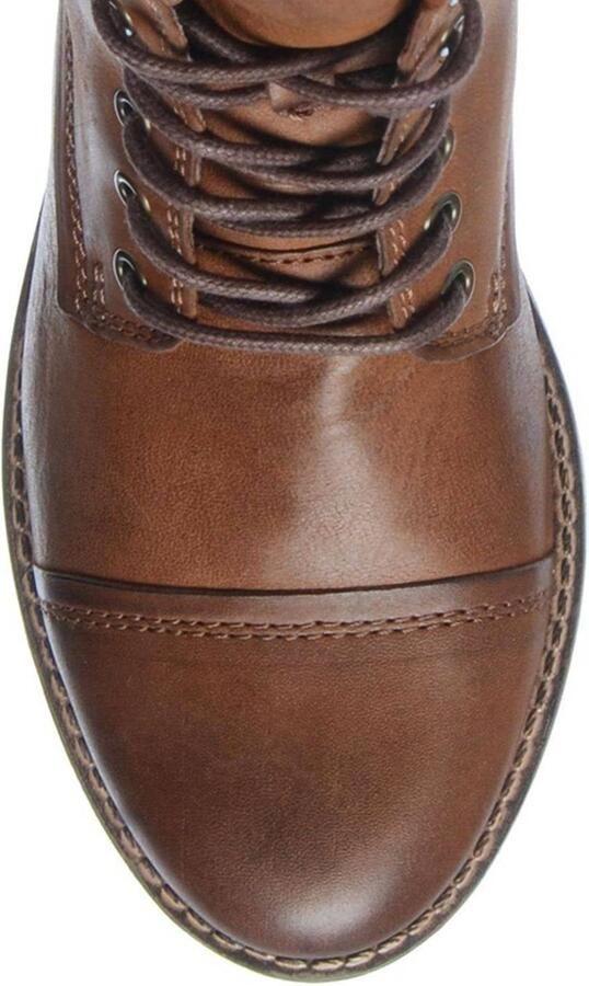 Manfield Dames Cognac veterlaarsjes