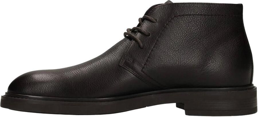 Manfield Heren Donkerbruine leren veterschoenen - Foto 2