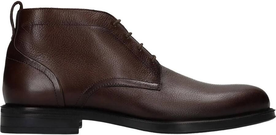 Manfield Heren Bruine leren veterschoenen