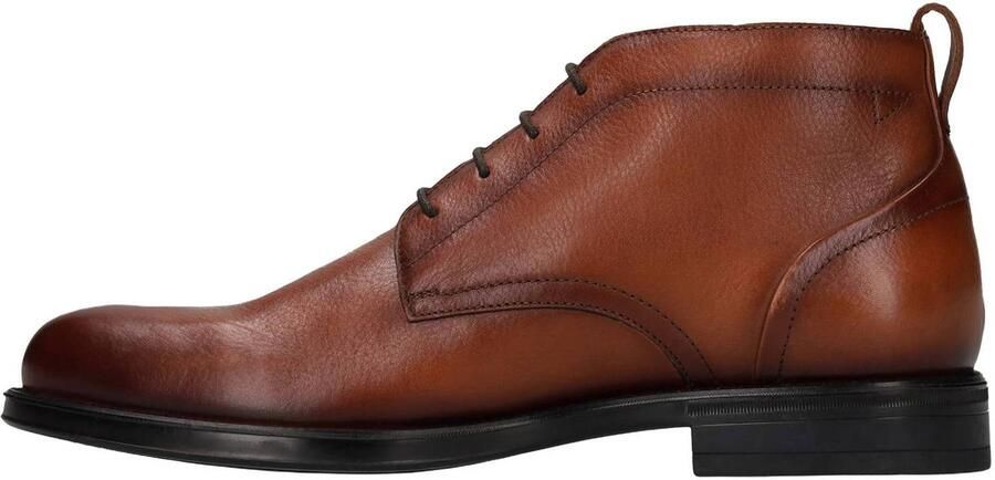 Manfield Heren Cognac leren veterschoenen - Foto 2