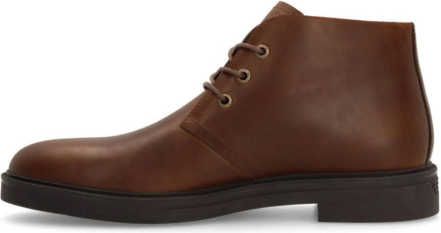 Manfield Heren Bruine leren veterboots - Foto 2