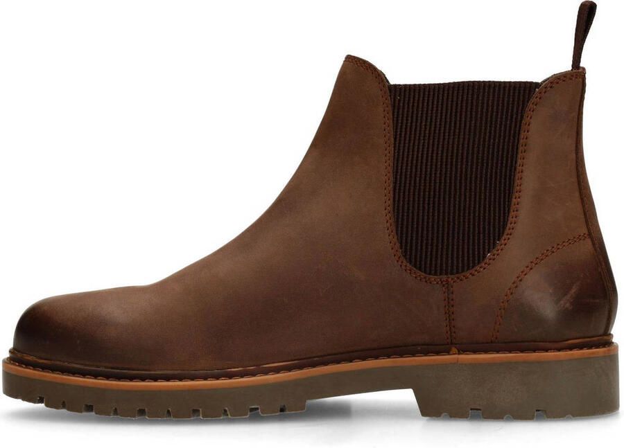 Manfield Heren Bruine nubuck chelsea boots - Foto 3