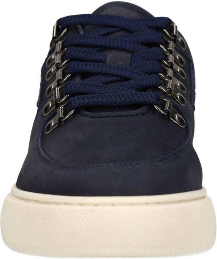 Manfield Heren Donkerblauwe nubuck sneakers - Foto 2