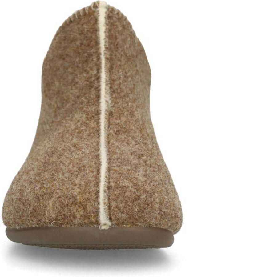 Manfield Heren Taupe pantoffels - Foto 2