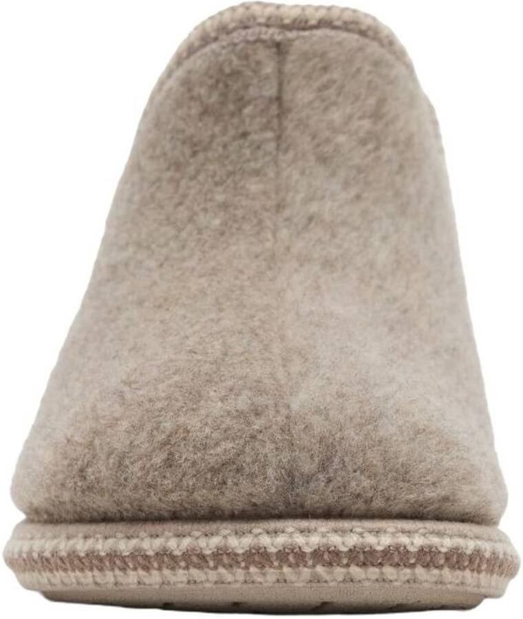 Manfield Dames Taupe pantoffels - Foto 2
