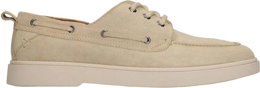 Manfield Heren Beige suède bootschoenen