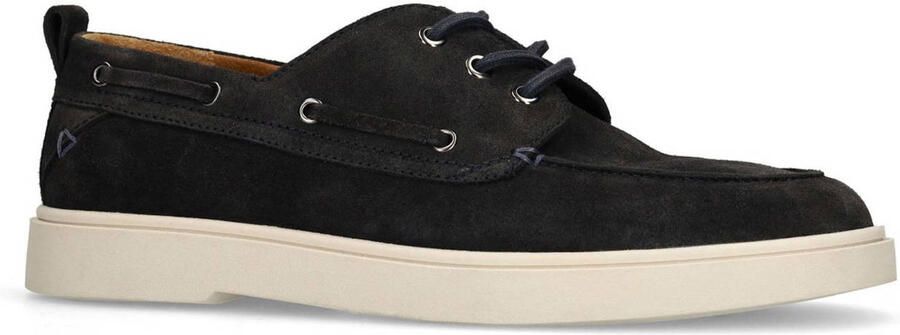 Manfield Heren Donkerblauwe suède bootschoenen - Foto 3