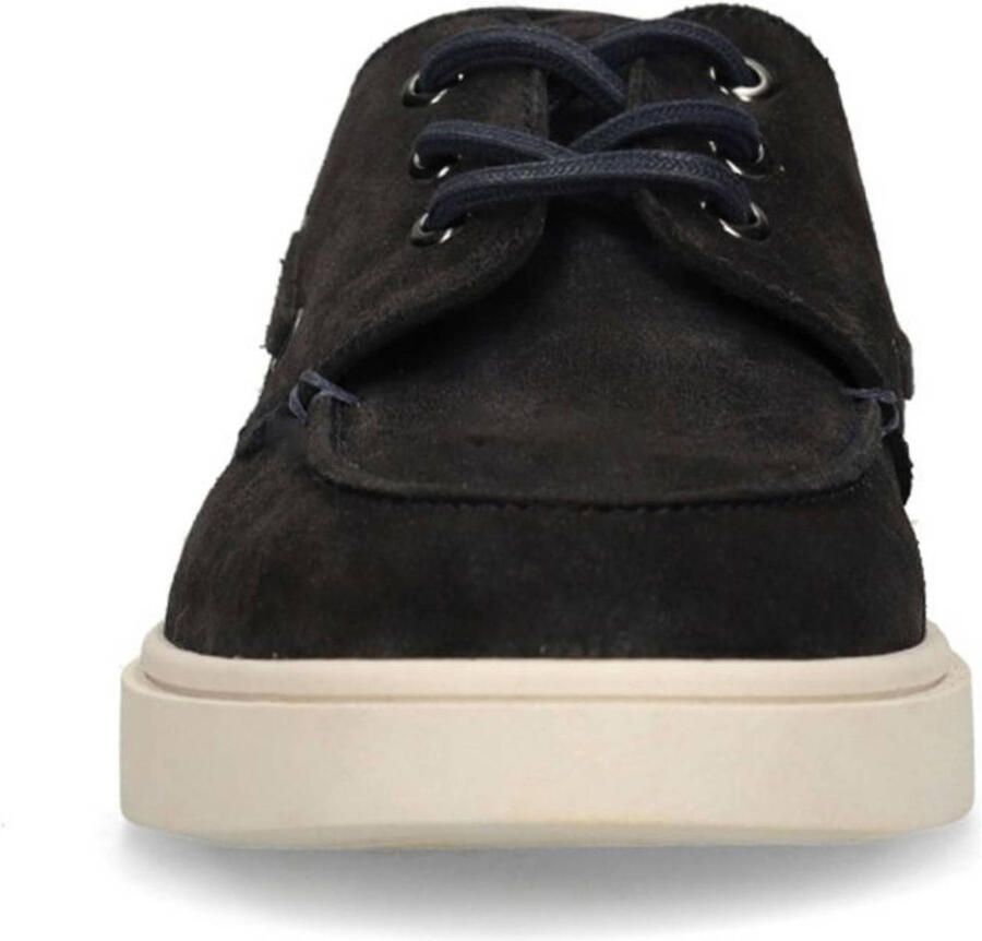Manfield Heren Donkerblauwe suède bootschoenen - Foto 2