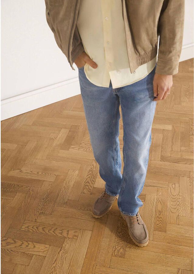 Manfield Heren Beige suède bootschoenen - Foto 2