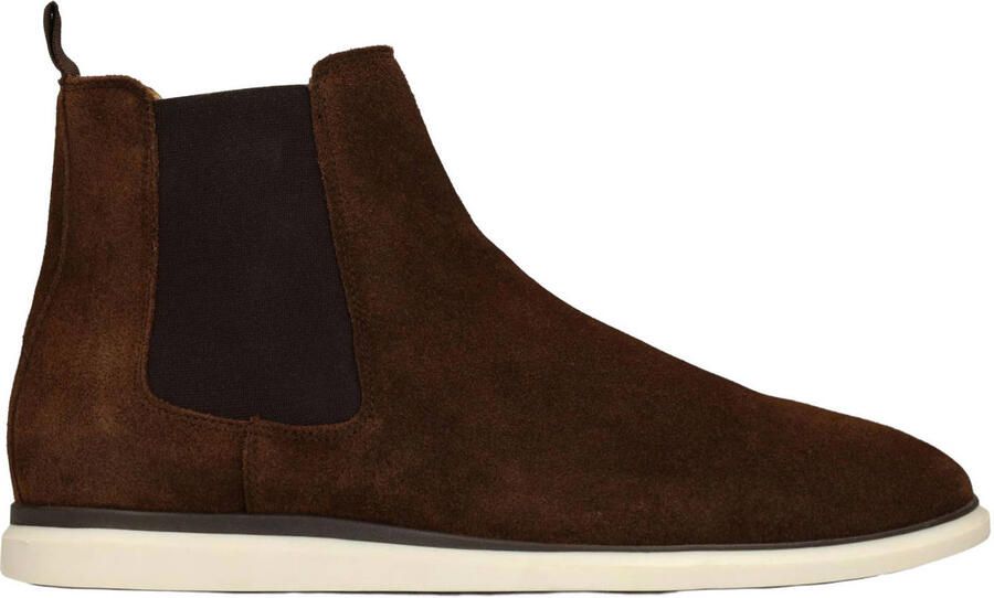Manfield Heren Bruine suède chelsea boots