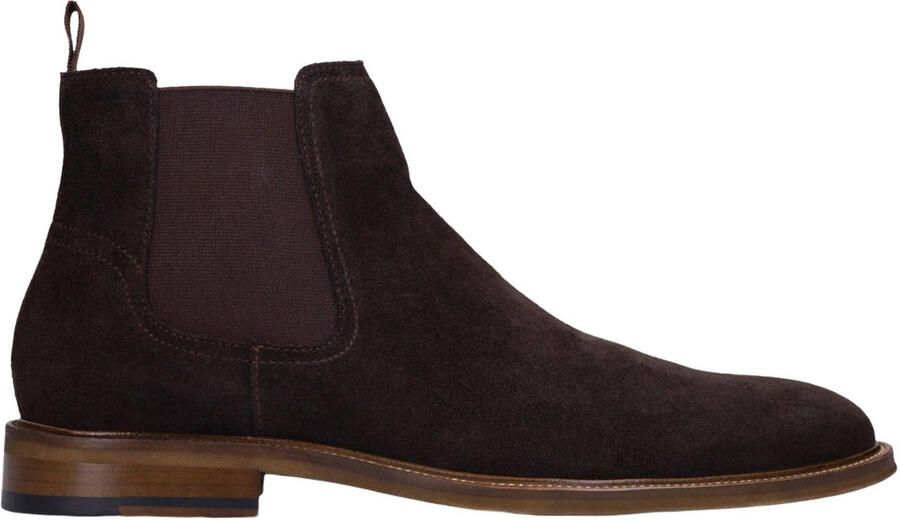 Manfield Heren Bruine suède chelsea boots