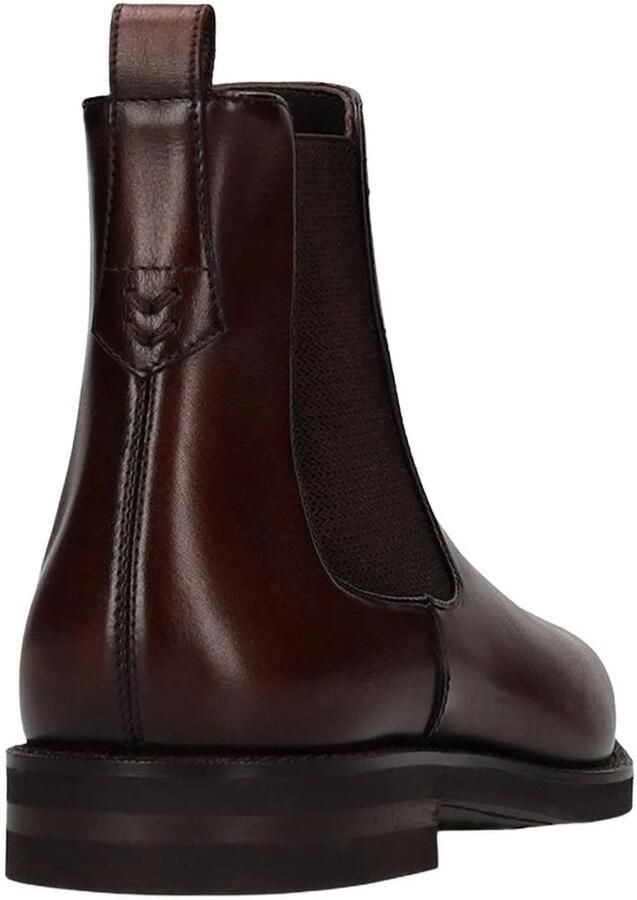 Manfield Heren Bruine leren chelsea boots - Foto 2