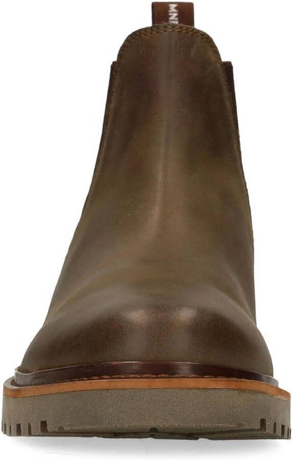 Manfield Heren Groene nubuck chelsea boots - Foto 2