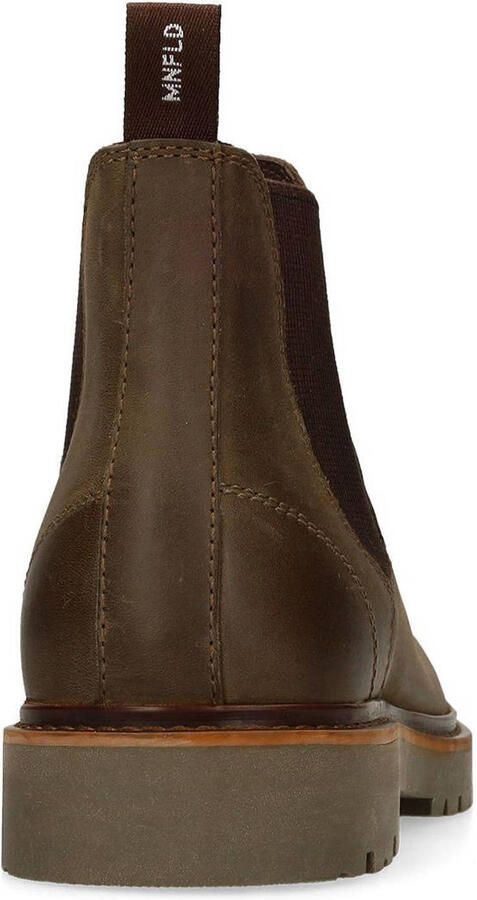 Manfield Heren Groene nubuck chelsea boots - Foto 3