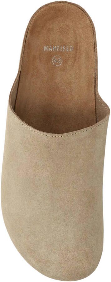 Manfield Heren Beige suède instappers - Foto 3