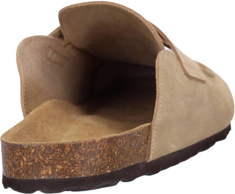 Manfield Heren Beige suède clogs - Foto 3