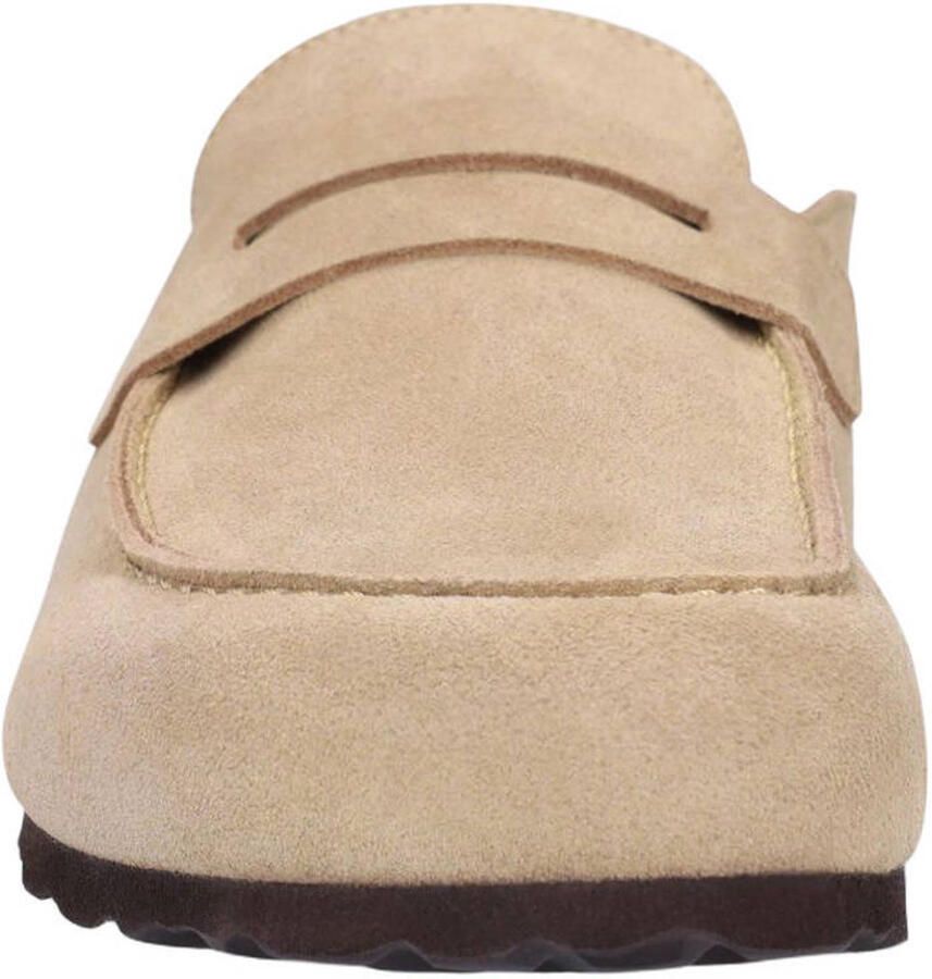 Manfield Heren Beige suède clogs - Foto 2