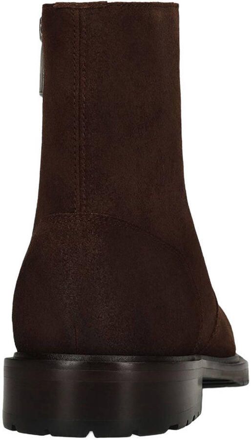 Manfield Heren Donkerbruine suède boots - Foto 2