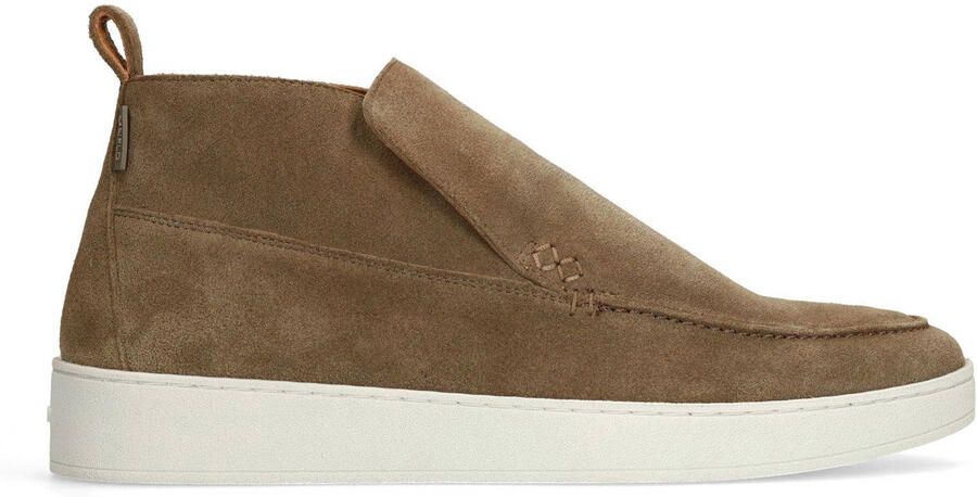 Manfield Heren Taupe suède loafers