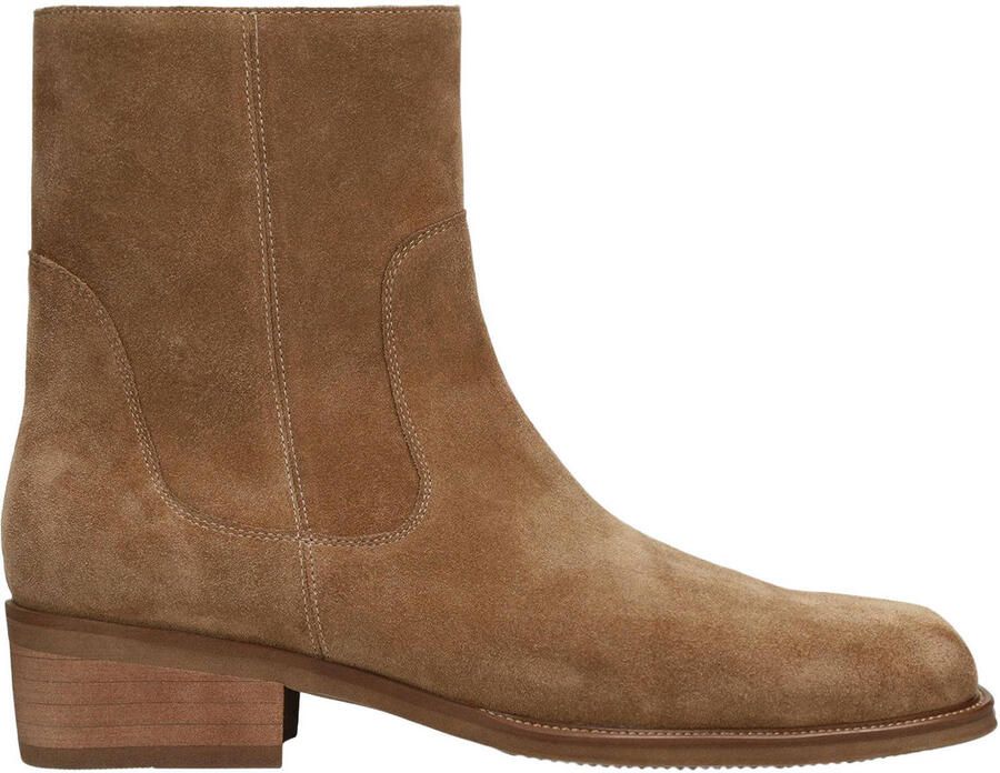 Manfield Heren Taupe suède boots