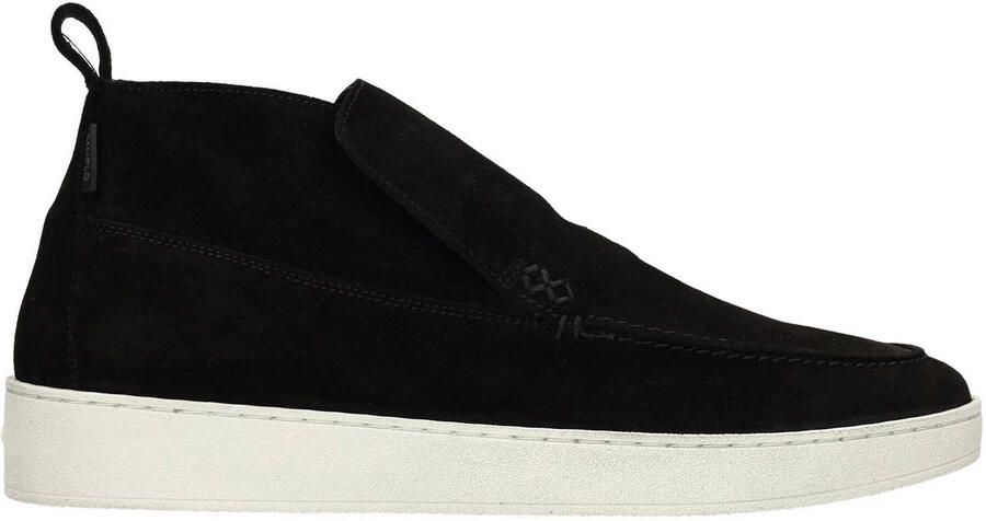 Manfield Heren Zwarte suède boots