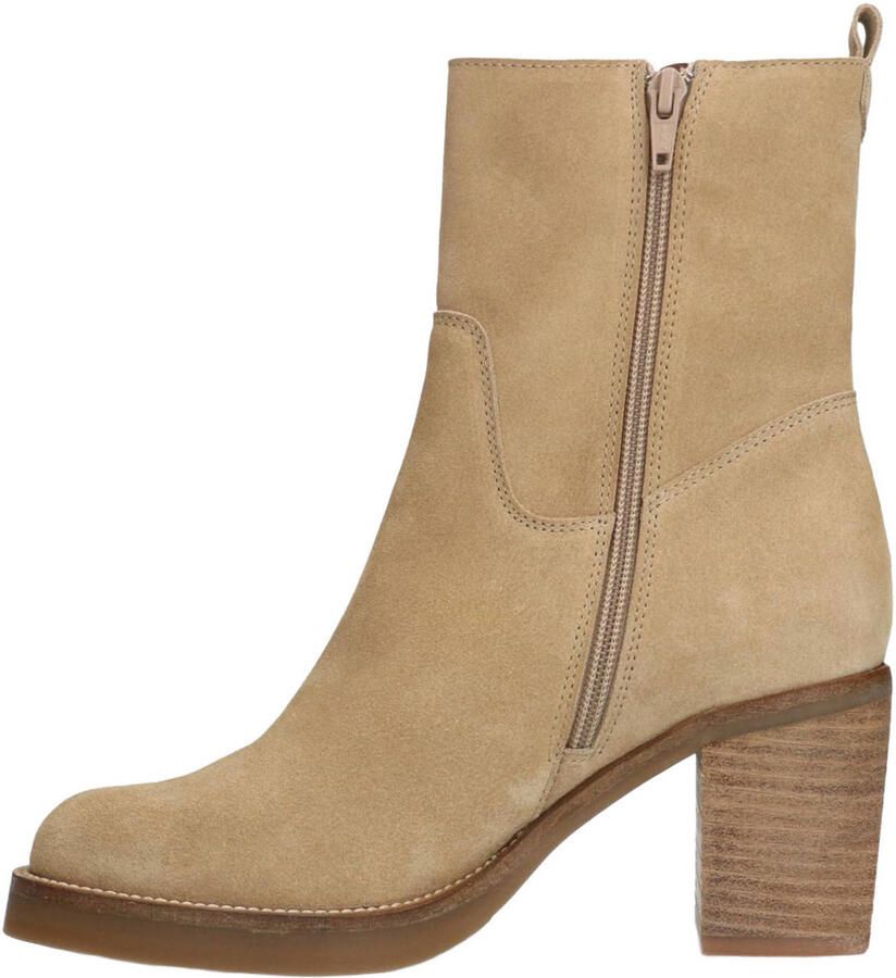 Manfield Dames Beige suède enkellaarsjes - Foto 2