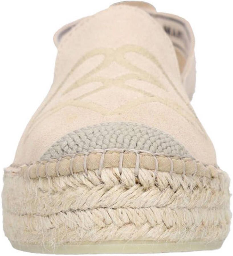 Manfield Dames Taupe suède espadrilles - Foto 2