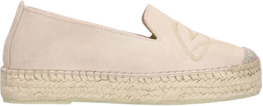 Manfield Dames Taupe suède espadrilles