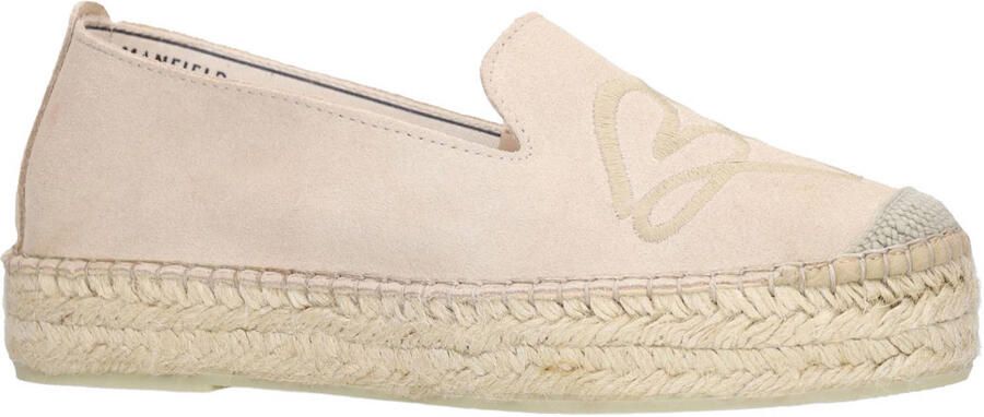 Manfield Dames Taupe suède espadrilles - Foto 3