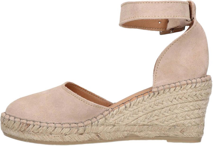 Manfield Dames Beige suède sleehakken
