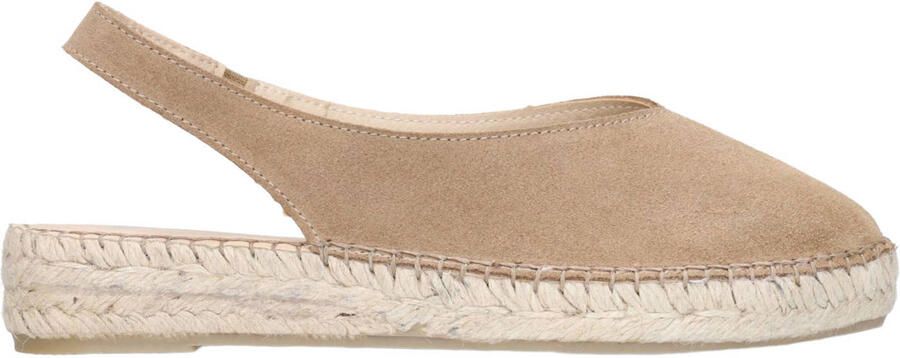 Manfield suède espadrilles cognac