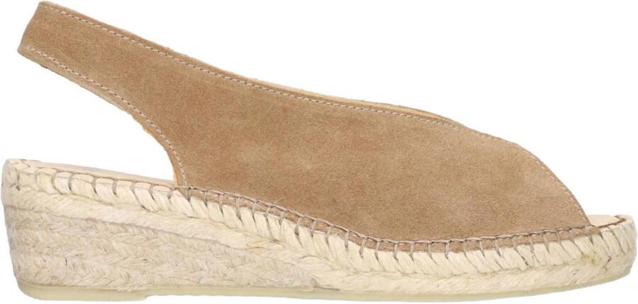 Manfield suède espadrilles cognac