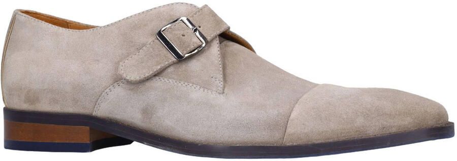 Manfield suède gespschoenen beige - Foto 3